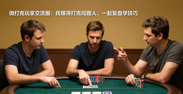 微扑克玩家交流圈：找德州扑克同路人，一起复盘学技巧
