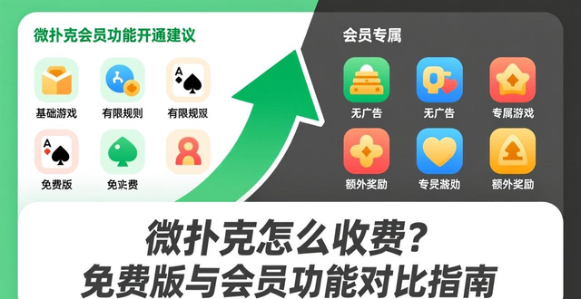 微扑克怎么收费？免费版与会员功能对比指南