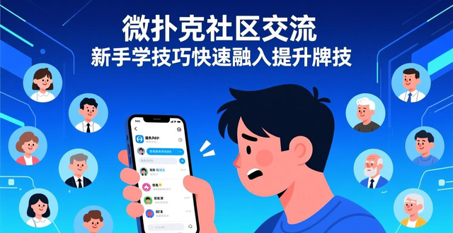 微扑克社区交流 新手学技巧快速融入提升牌技