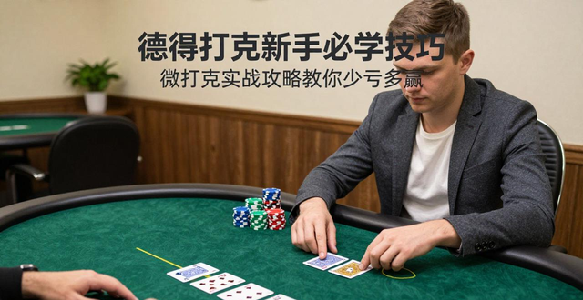 德州扑克新手必学技巧 微扑克实战攻略教你少亏多赢