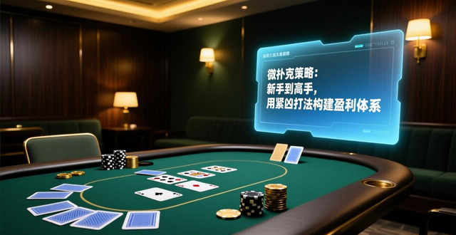 微扑克策略：新手到高手，用紧凶打法构建盈利体系