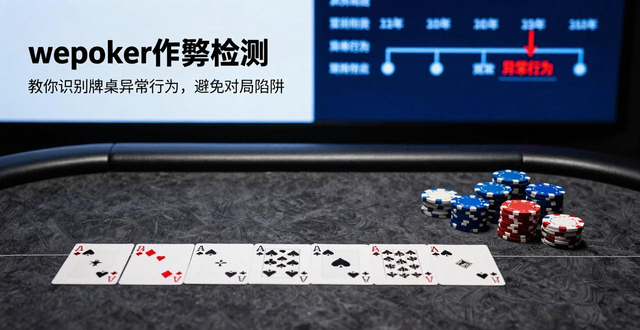 wepoker作弊检测 教你识别牌桌异常行为，避免对局陷阱