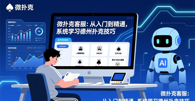 微扑克客服 从入门到精通，系统学习德州扑克技巧