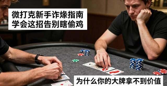 微扑克新手诈唬指南 学会这招告别瞎偷鸡