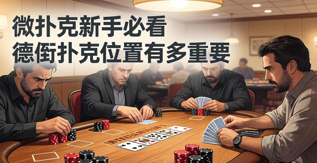 微扑克新手必看 德州扑克位置有多重要