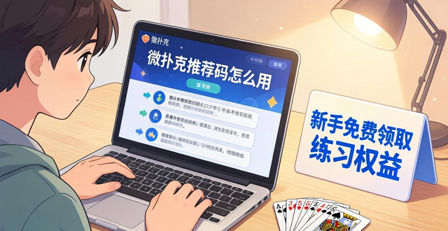 微扑克推荐码怎么用 新手免费领取练习权益教程