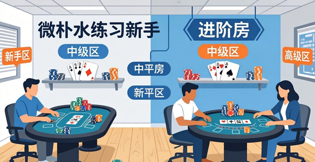 微扑克新手找房间指南：按水平选练习房，快速入门德州