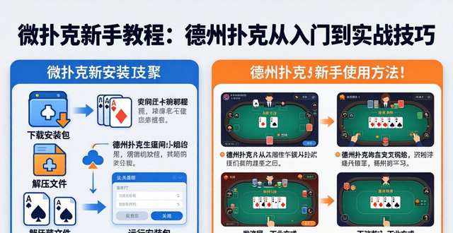 微扑克新手教程：德州扑克从入门到实战技巧