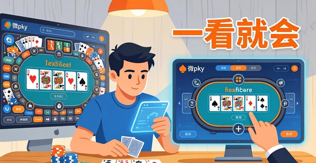 微扑克界面设计简洁流畅 新手学德州扑克一看就会用