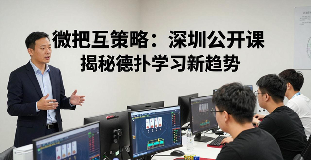 微扑克策略：深圳公开课揭秘德扑学习新趋势
