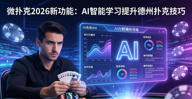 微扑克更新2026新功能 AI智能学习助你快速提升德州扑克技巧