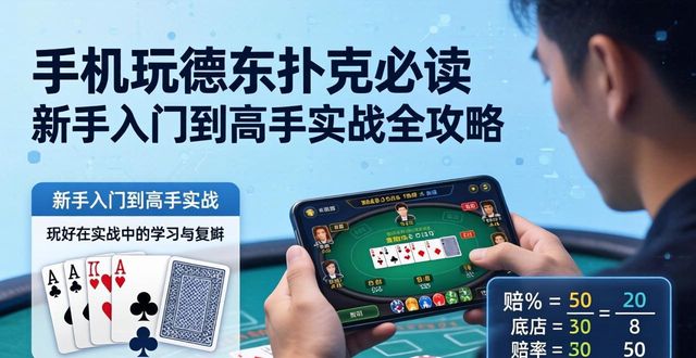 手机玩德州扑克必读 新手入门到高手实战全攻略