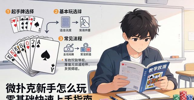 微扑克新手怎么玩 零基础快速上手指南