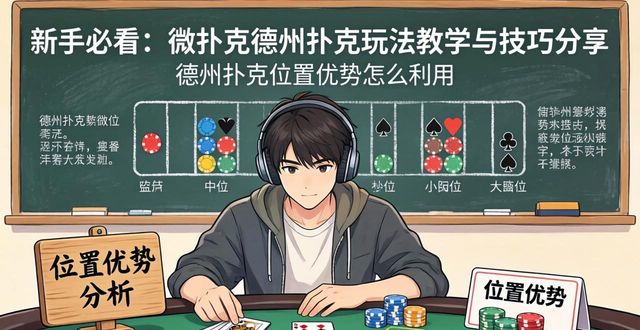 新手必看：微扑克德州扑克玩法教学与技巧分享