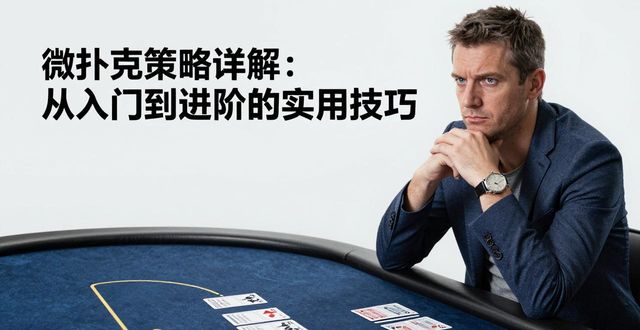 微扑克策略详解：从入门到进阶的实用技巧