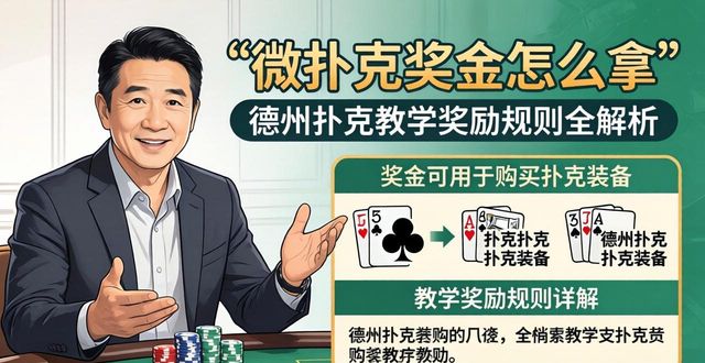 微扑克奖金怎么拿 德州扑克教学奖励规则全解析