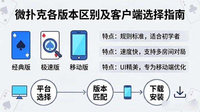 微扑克各版本区别详解 不同客户端怎么选最合适
