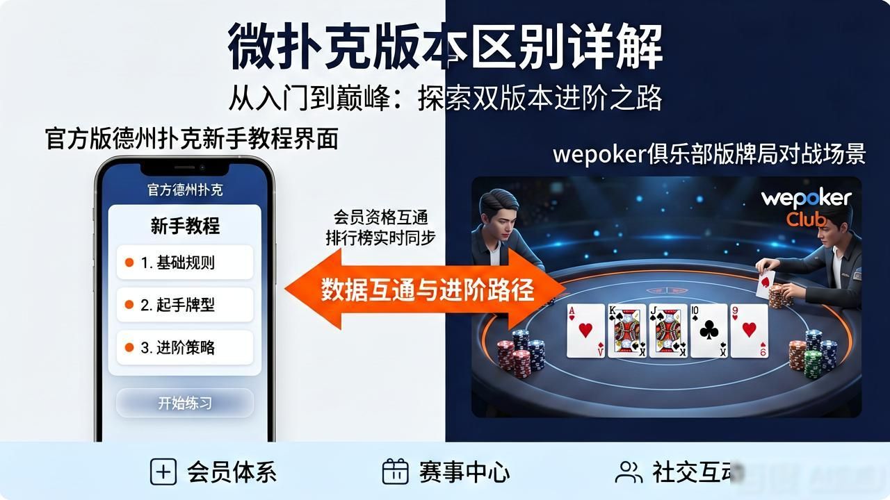 微扑克版本区别详解 哪个版本最适合你
