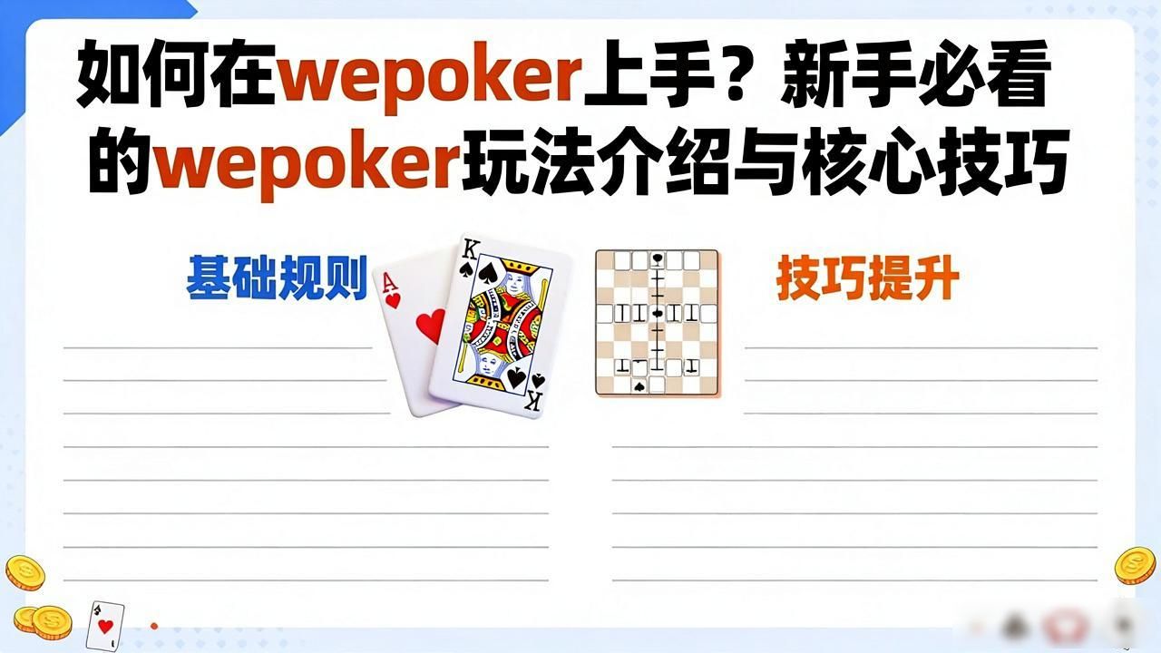 如何在wepoker上手？新手必看的wepoker玩法介绍与核心技巧