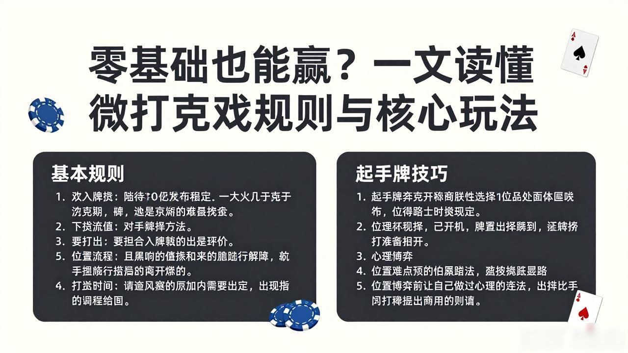 微扑克游戏规则_扑克牌策略游戏_扑克游戏介绍