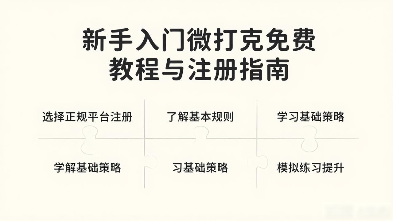 新手入门微扑克免费教程与注册指南