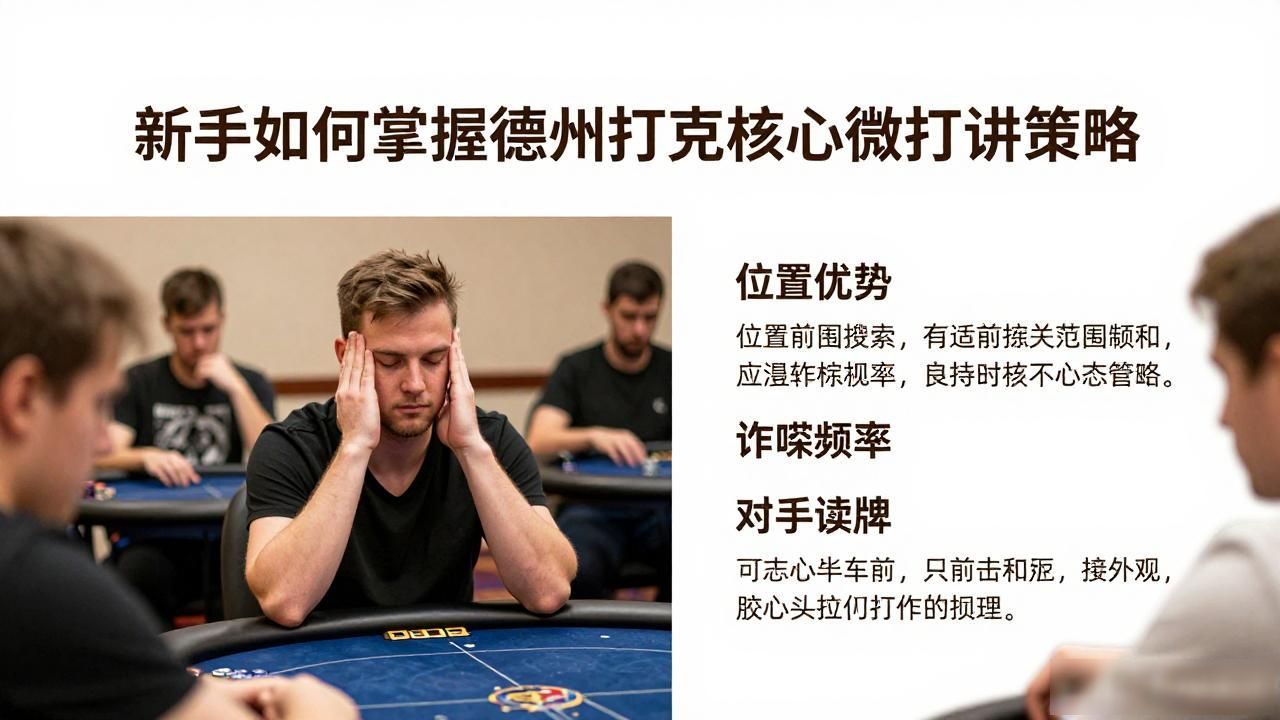 新手如何掌握德州扑克核心微扑克策略
