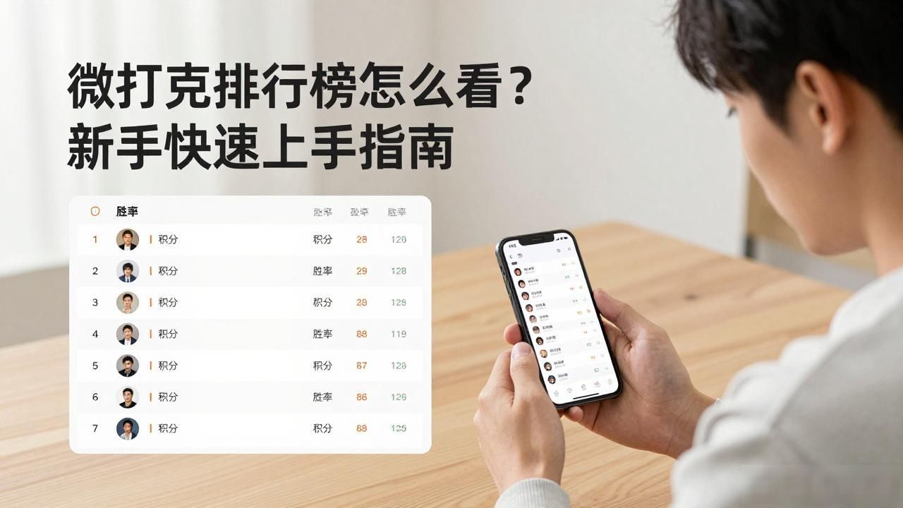 微扑克排行榜怎么看？新手快速上手指南