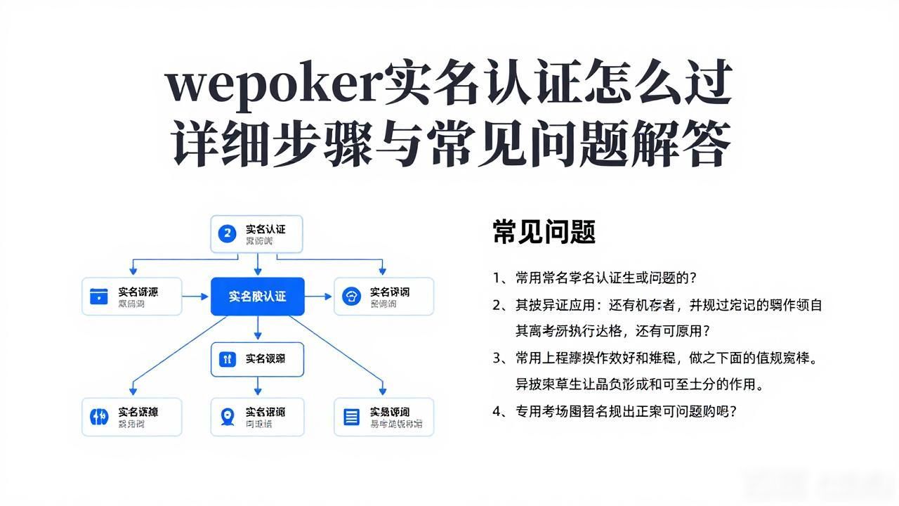 wepoker实名认证怎么过 详细步骤与常见问题解答