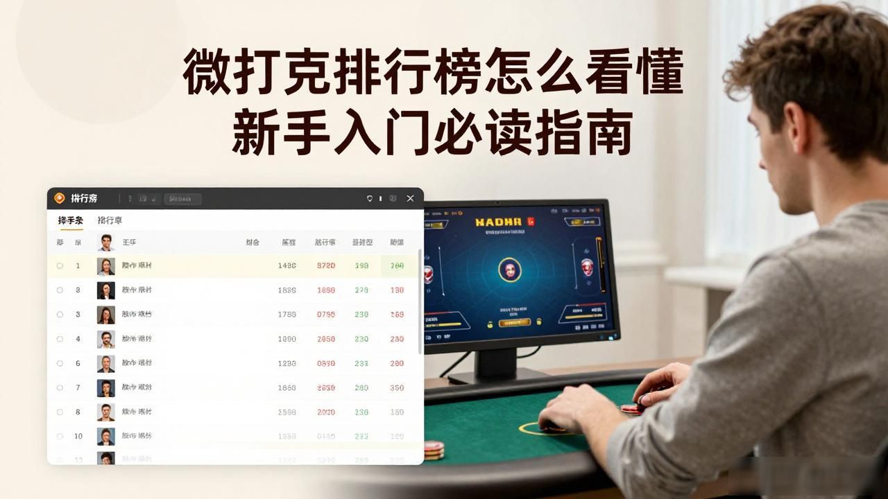 微扑克排行榜怎么看懂新手入门必读指南