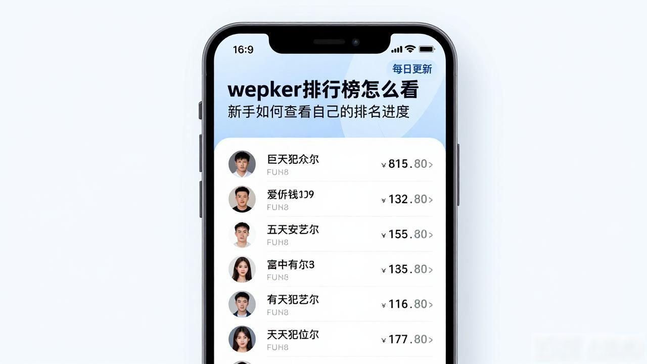 wepoker排行榜怎么看 新手如何查看自己的排名进度