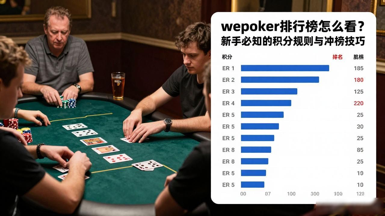 wepoker排行榜怎么看？新手必知的积分规则与冲榜技巧