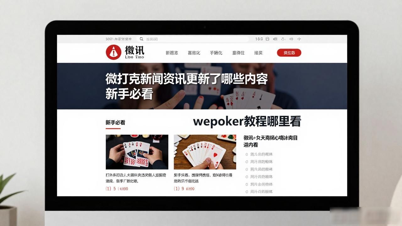 微扑克新闻资讯更新了哪些内容 新手必看