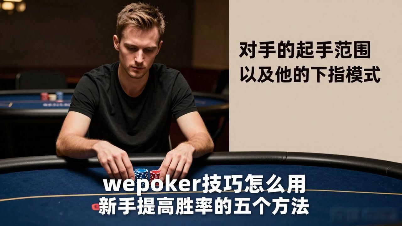 wepoker技巧怎么用 新手提高胜率的五个方法