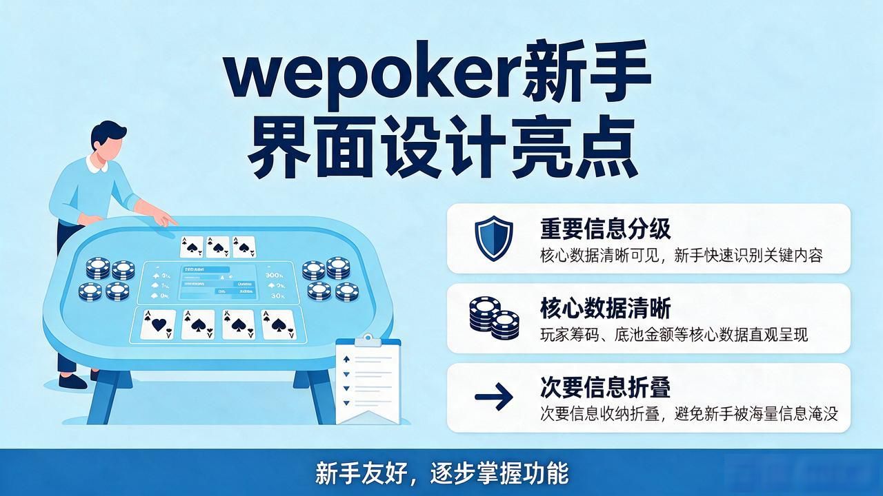 wepoker界面设计有哪些亮点