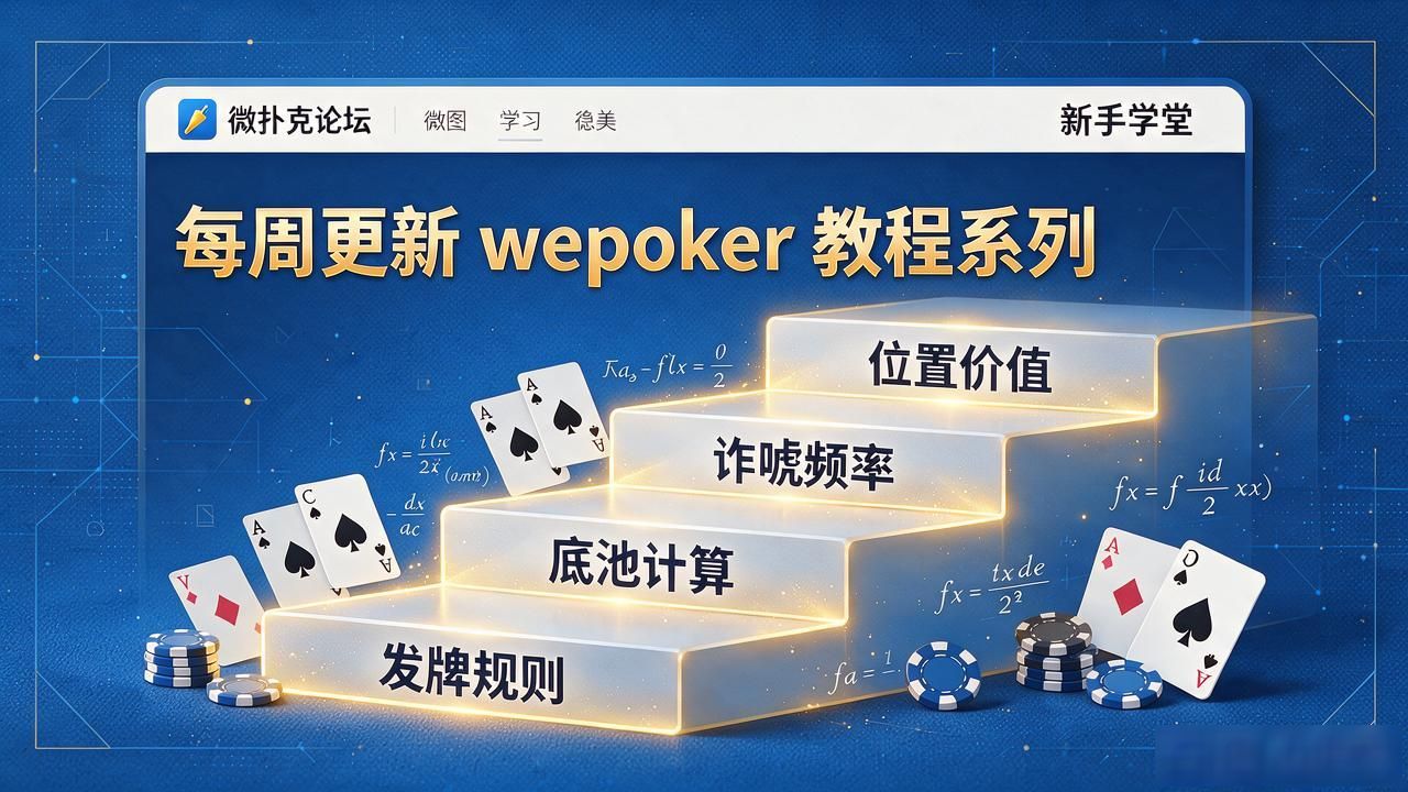 微扑克论坛有什么用的？新手教程和技巧都在这