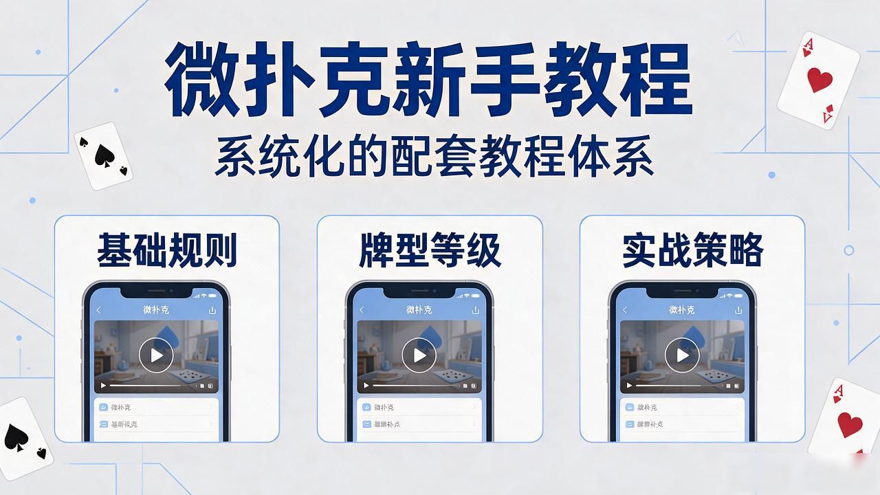 微扑克新手教程：新手怎么下载安装、怎么学基本牌局技巧