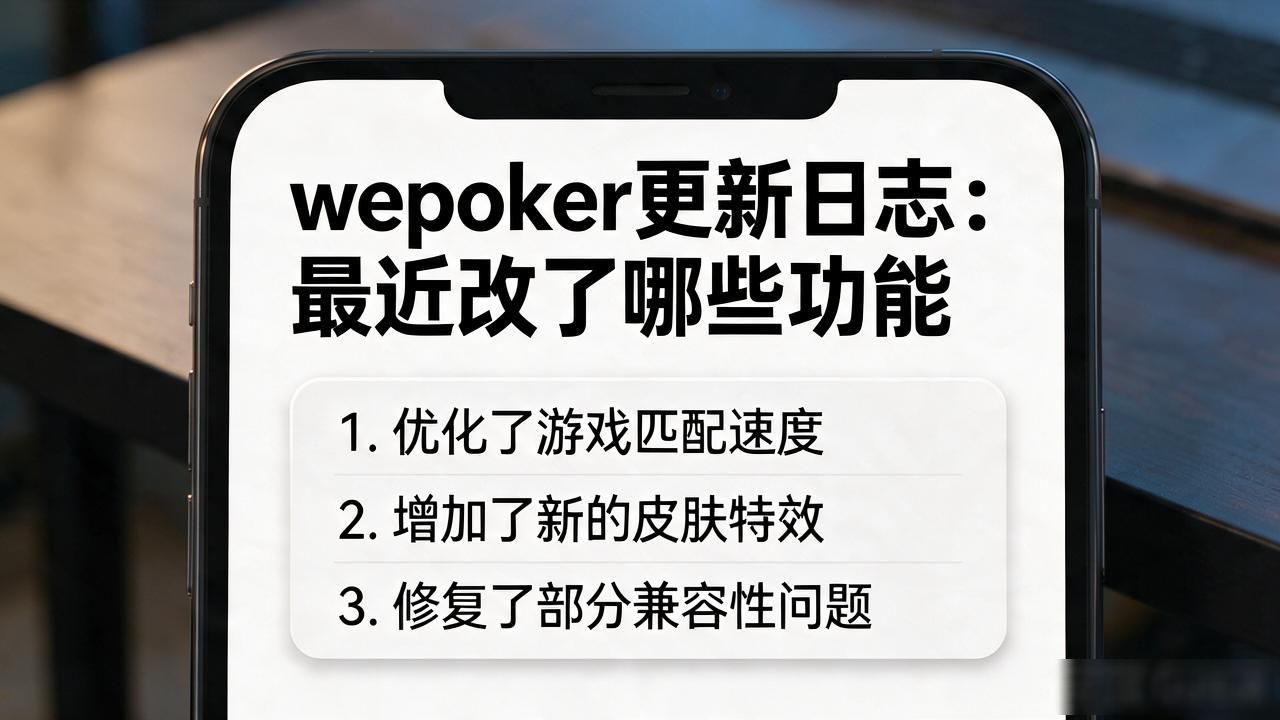 wepoker更新日志：最近改了哪些功能