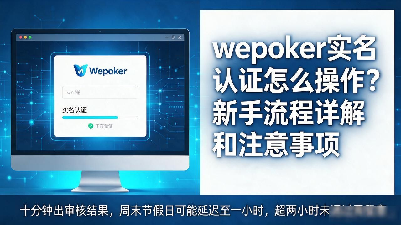 wepoker实名认证怎么操作？新手流程详解和注意事项