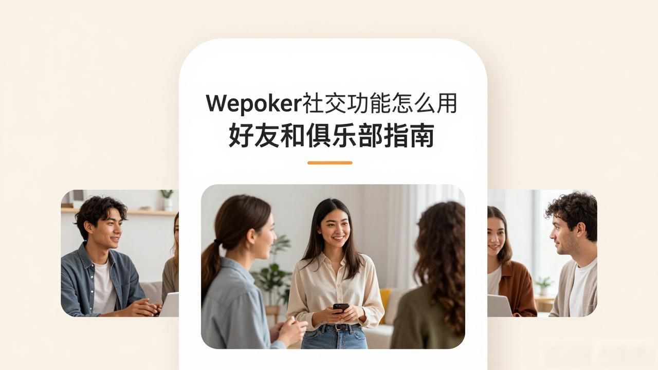 wepoker社交功能怎么用 好友和俱乐部指南