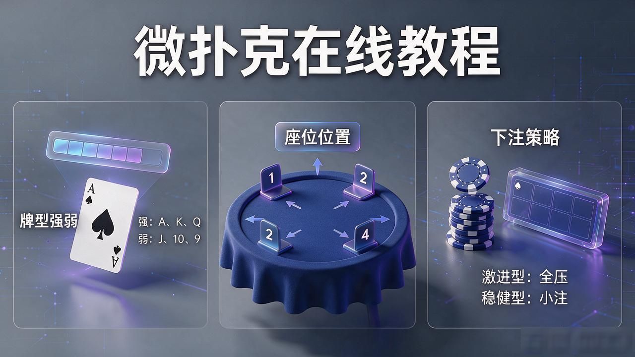 微扑克在线怎么上手？零基础新手从安装到实练牌一篇讲清