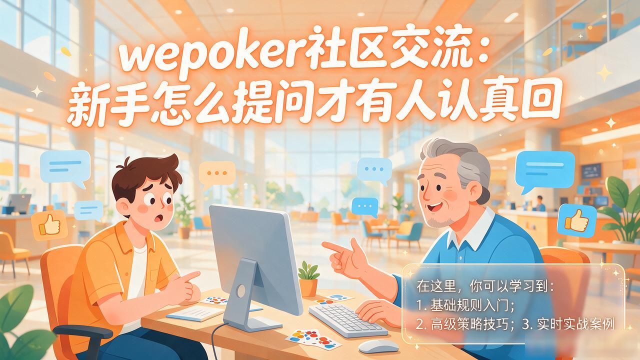 wepoker社区交流：新手怎么提问才有人认真回
