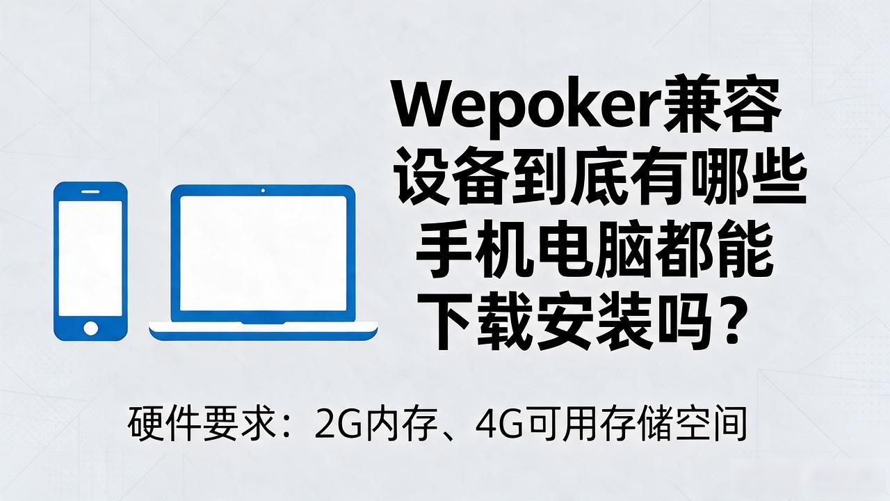 wepoker兼容设备到底有哪些 手机电脑都能下载安装吗