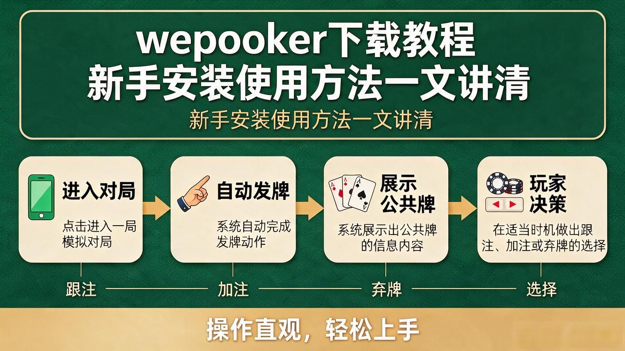 wepoker下载教程 新手安装使用方法一文讲清