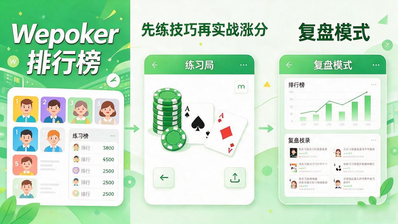 wepoker排行榜怎么算 多久更新一次 新手入门必看
