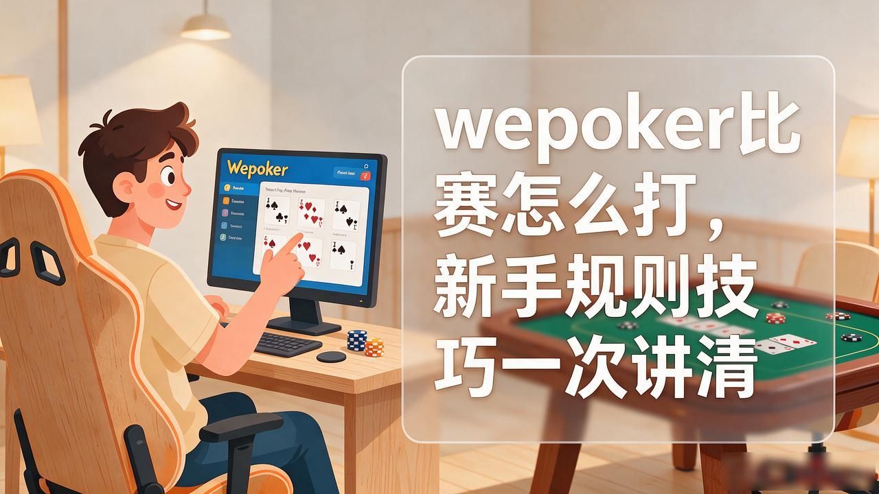 wepoker比赛怎么打，新手规则技巧一次讲清