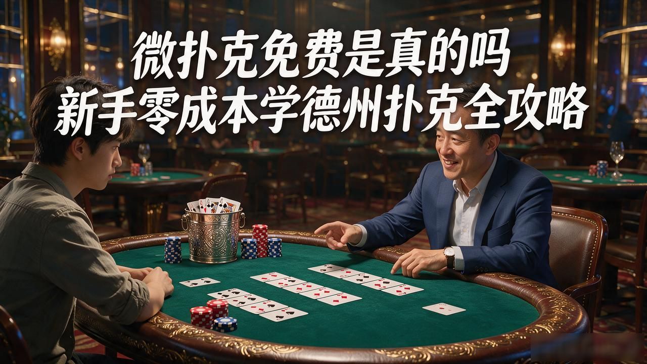 微扑克免费是真的吗 新手零成本学德州扑克全攻略